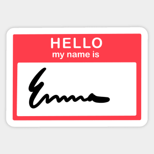 Hello, my name is Emma Sticker